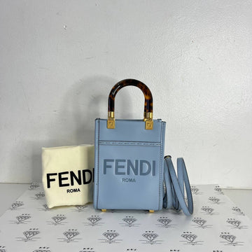 [PRE LOVED] Fendi Mini Sunshine in Blue GHW