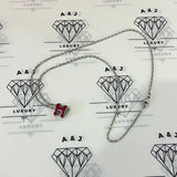 [BRAND NEW] Hermes Mini Pop H Pendant in Rose Mexico PHW