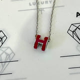 [BRAND NEW] Hermes Mini Pop H Pendant in Rose Mexico PHW