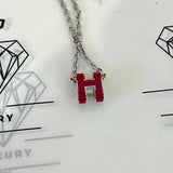 [BRAND NEW] Hermes Mini Pop H Pendant in Rose Mexico PHW