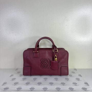 [PRE LOVED] Loewe Amazona 28 in Burgundy GHW