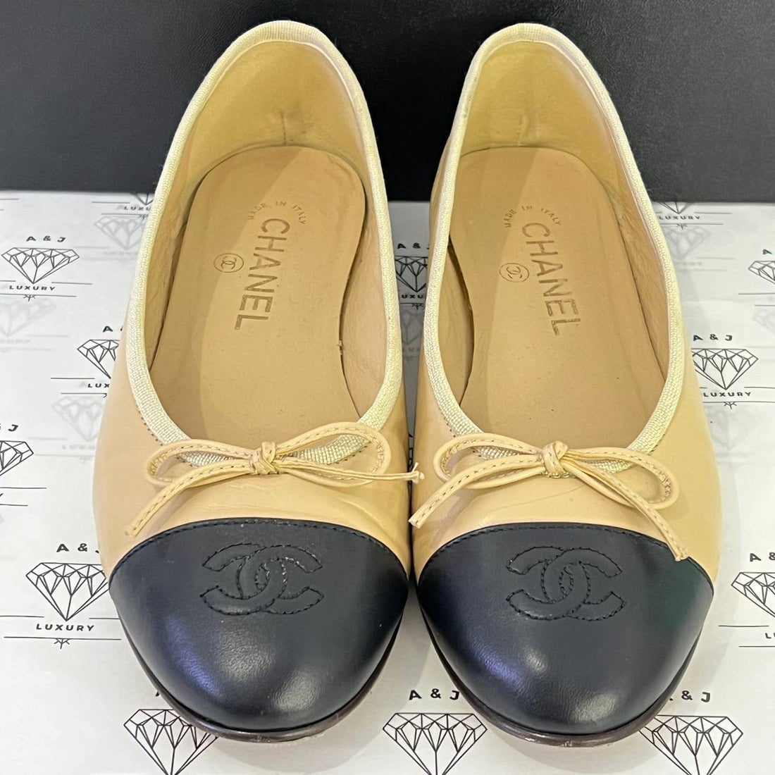 [PRE LOVED] Chanel Ballerina Flats in Beige Size 38.5EU