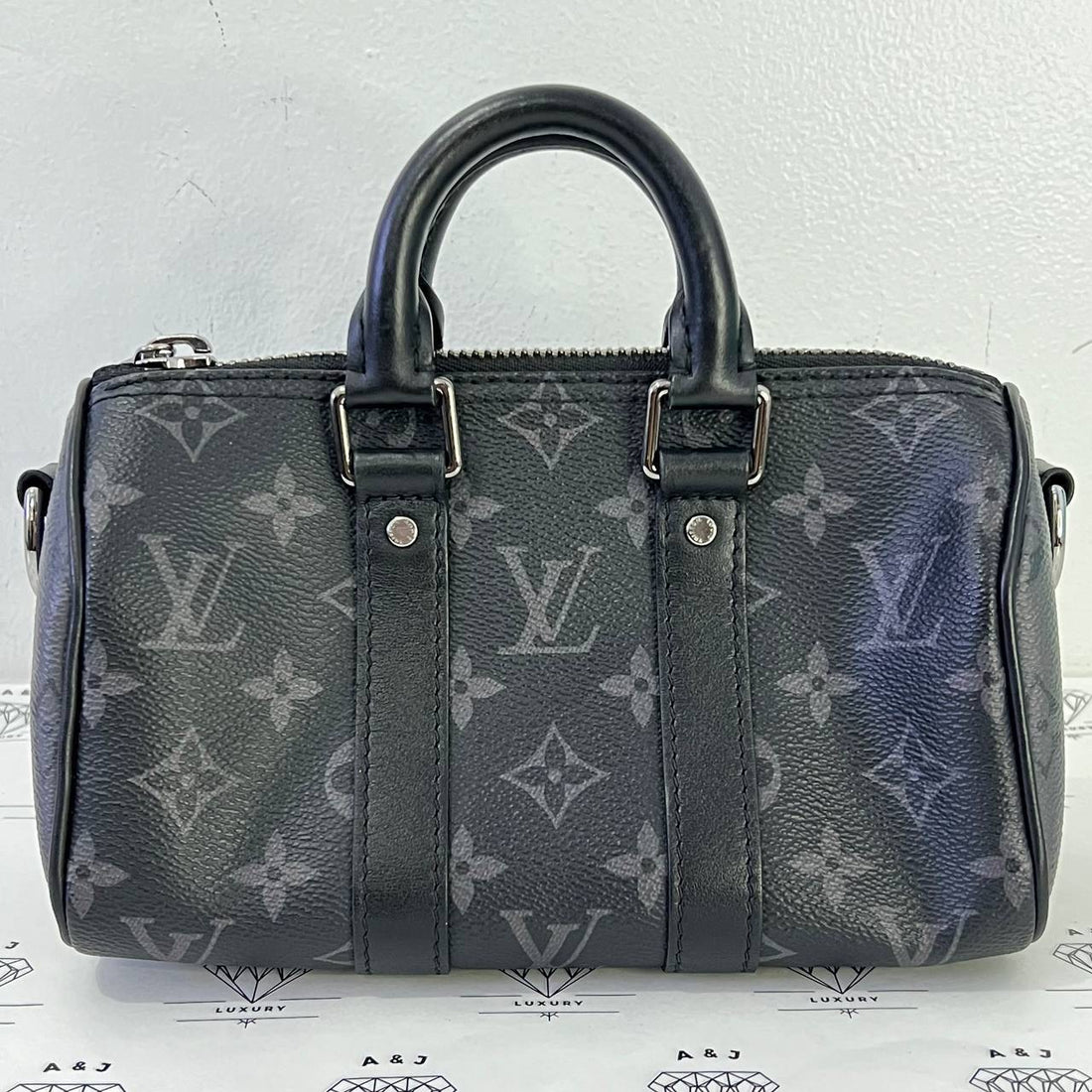 [PRE LOVED] Louis Vuitton Keepall XS in Monogram Eclipse Reverse Canvass (microchipped)