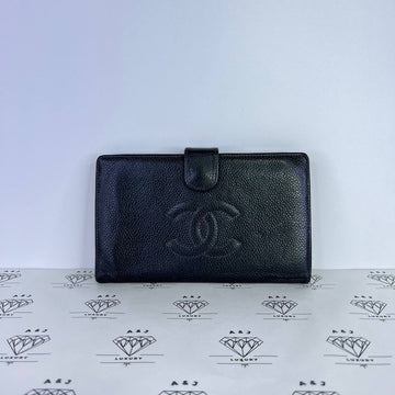 [PRE LOVED] Chanel Timeless Wallet in Black Caviar Leather GHW (Series 6)