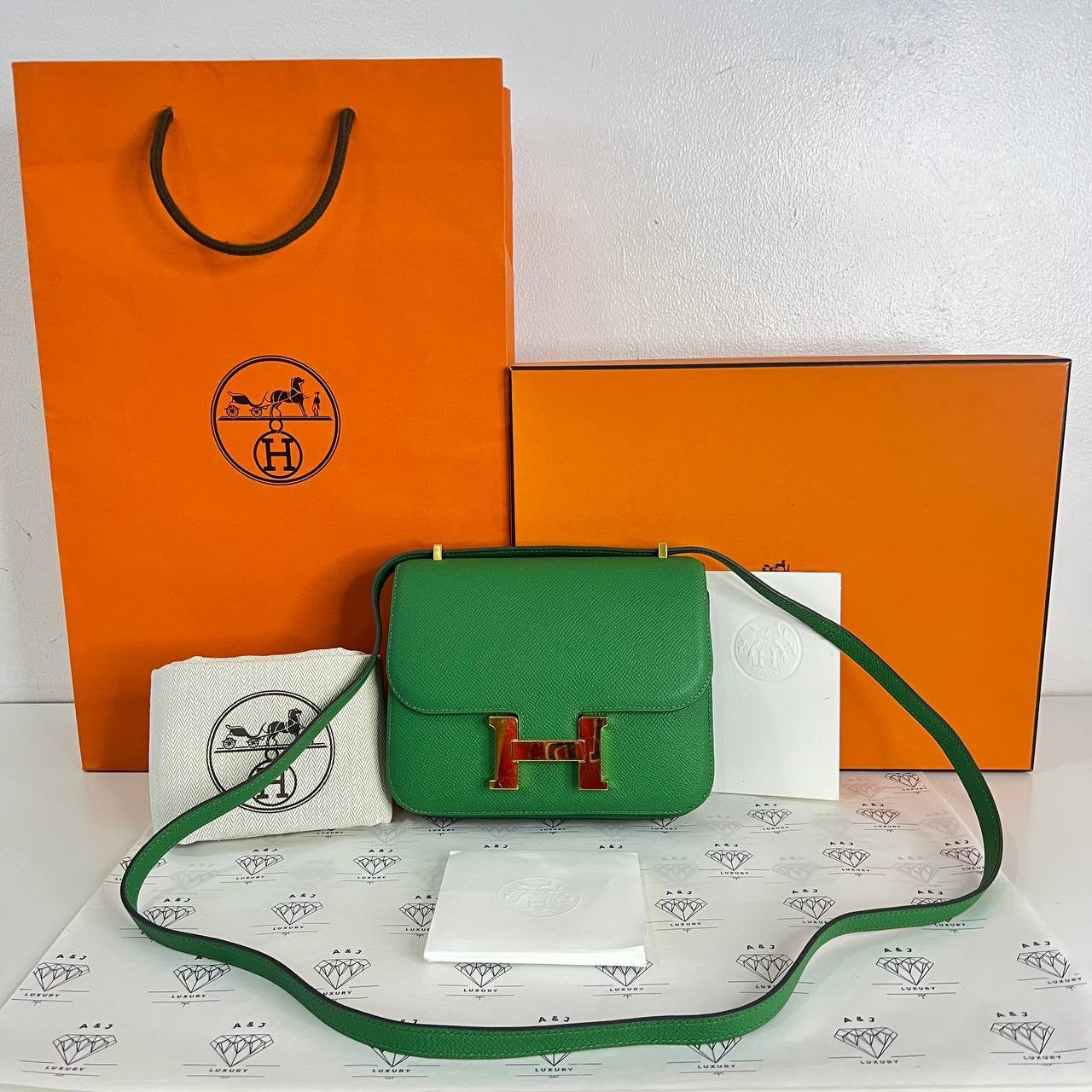 [PRE LOVED] Hermes Constance 18 in Cactus Epsom Leather GHW (Stamp D - 2019)