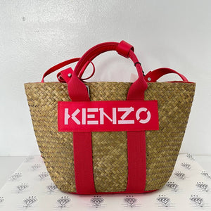 [PRE LOVED] Kenzo Kabana Small Basket Bag in Coral