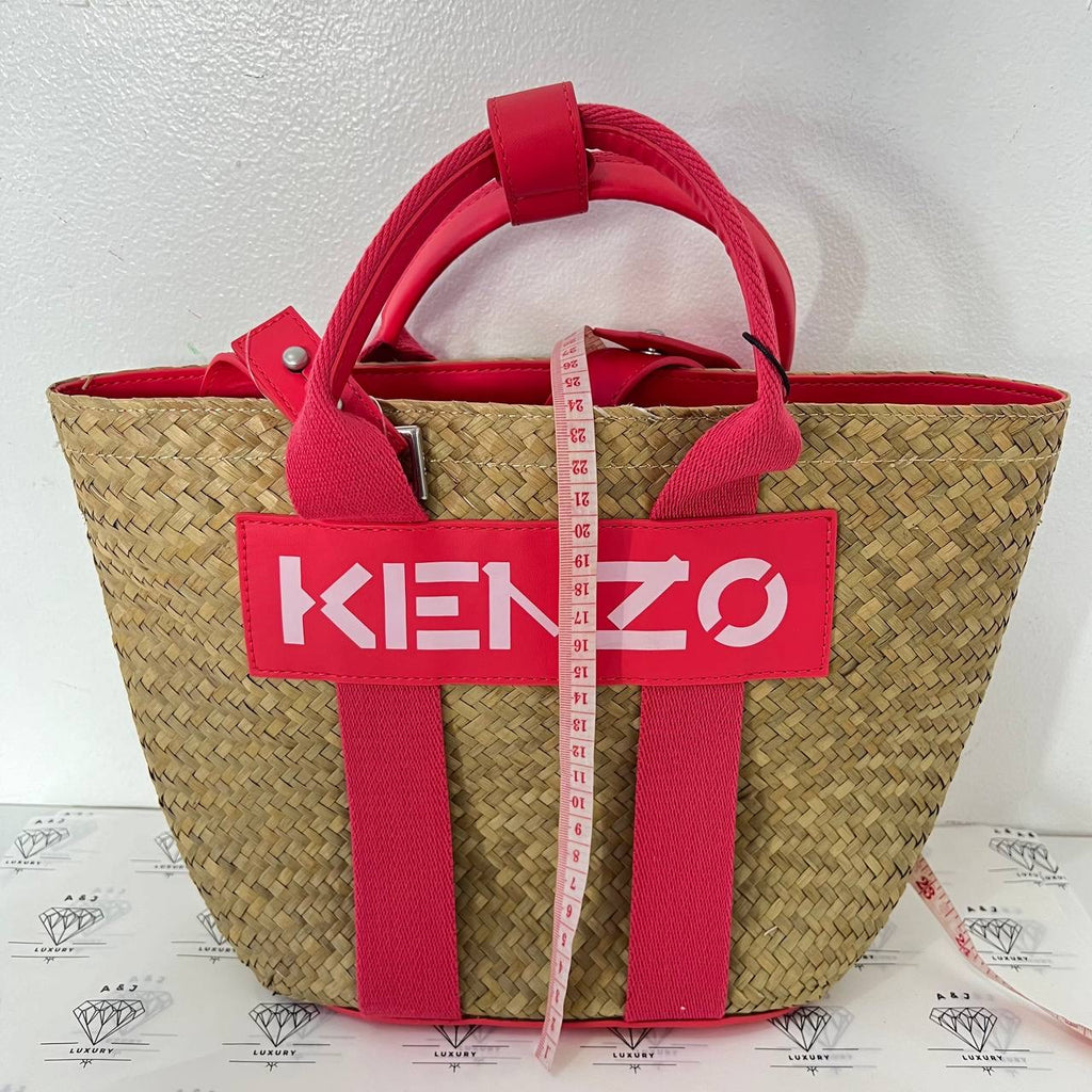 [PRE LOVED] Kenzo Kabana Small Basket Bag in Coral