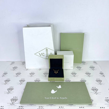 [PRE LOVED] Van Cleef & Arpels Vintage Alhambra Pendant in Onyx Mother of Pearl (2020)