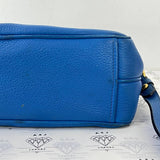 [PRE LOVED] Prada Double Zip in Blue Vitello Phenix Leather GHW