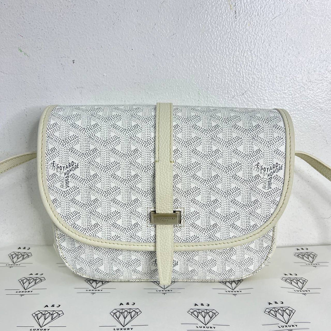 [PRE LOVED] Goyard Belvedere PM in White