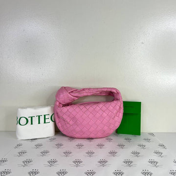 [PRE LOVED] Bottega Veneta Mini Jodie in Pink Intrecciato Leather GHW