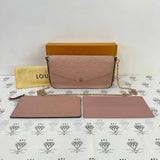 [PRE LOVED] Louis Vuitton Felicie in Light Pink Empreinte Leather GHW (SP0187)