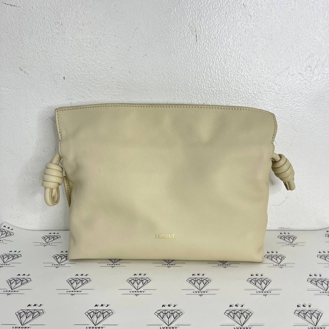 [PRE LOVED] Loewe Mini Flamenco in Angora Calfskin Leather GHW