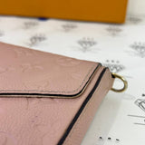 [PRE LOVED] Louis Vuitton Felicie in Light Pink Empreinte Leather GHW (SP0187)