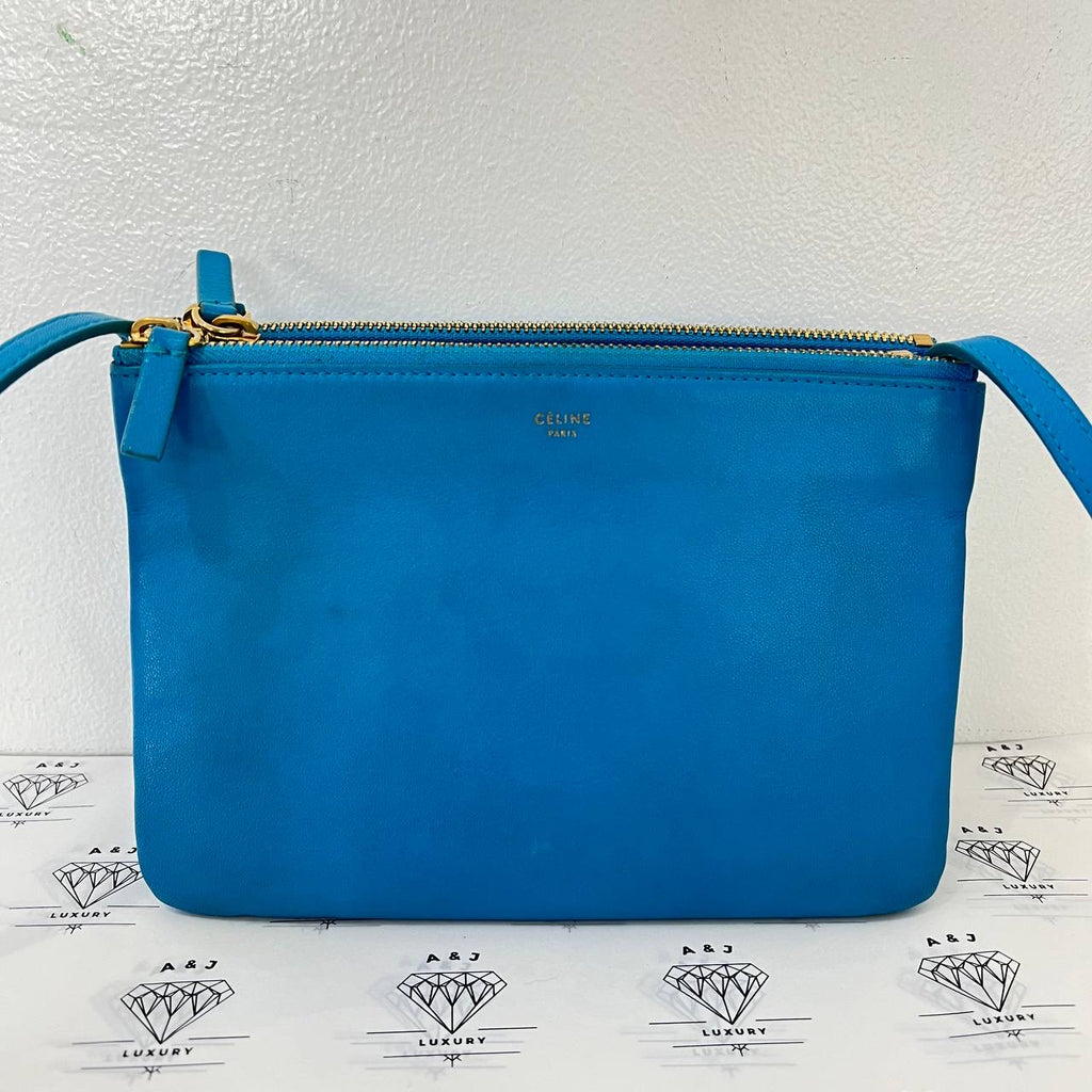 [PRE LOVED] Celine Small Trio Sling in Turqouise