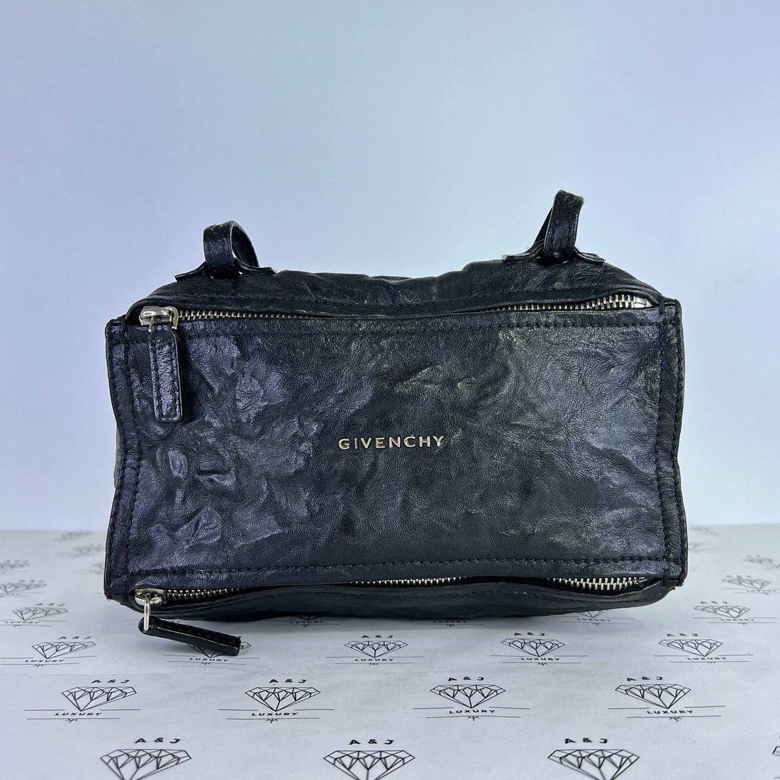 [PRE LOVED] Givenchy Mini Pandora in Black Sheepskin Leather SHW
