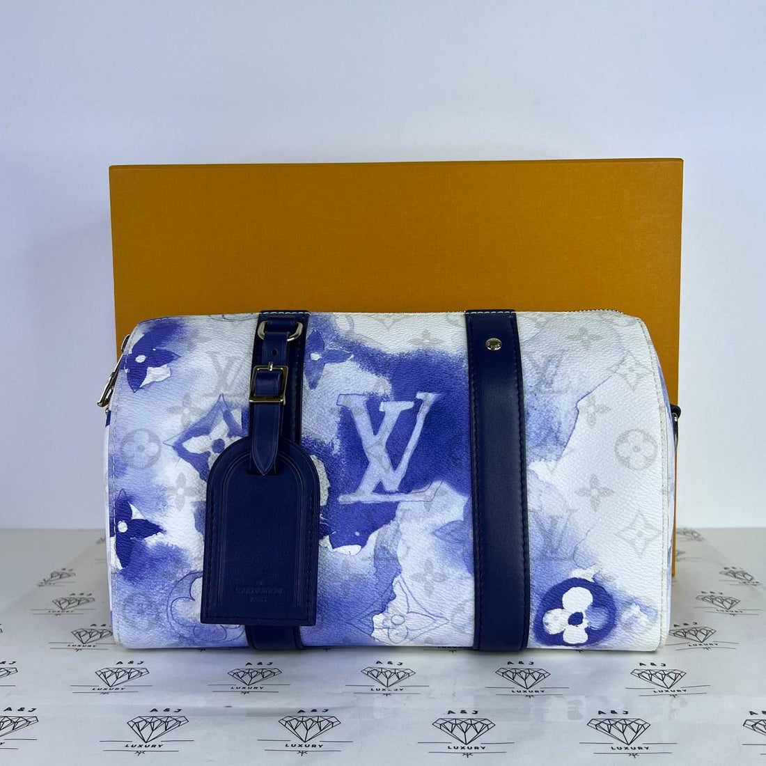[PRE LOVED] Louis Vuitton Limited Edition Keepall City in Blue Watercolor SHW (DR0251)