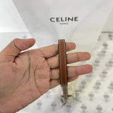 [PRE LOVED] Celine Clutch on Strap Tabou in White/Tan