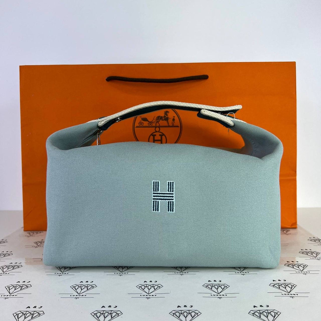 [PRE LOVED] Hermes Bride A Brac GM in Eucalyptus