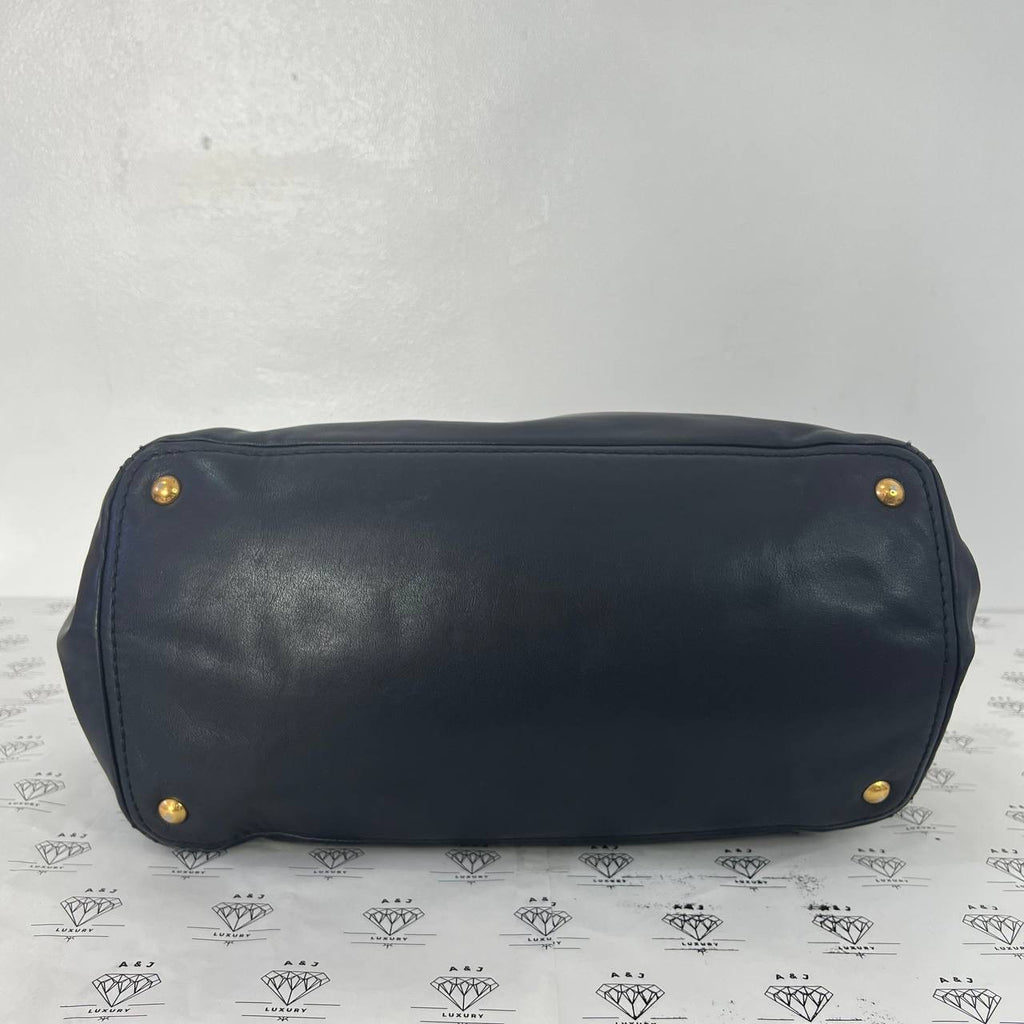 [PRE LOVED] Prada Soft Calf Tote Bag in Black GHW