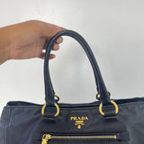 [PRE LOVED] Prada Soft Calf Tote Bag in Black GHW