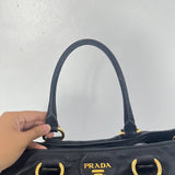 [PRE LOVED] Prada Soft Calf Tote Bag in Black GHW