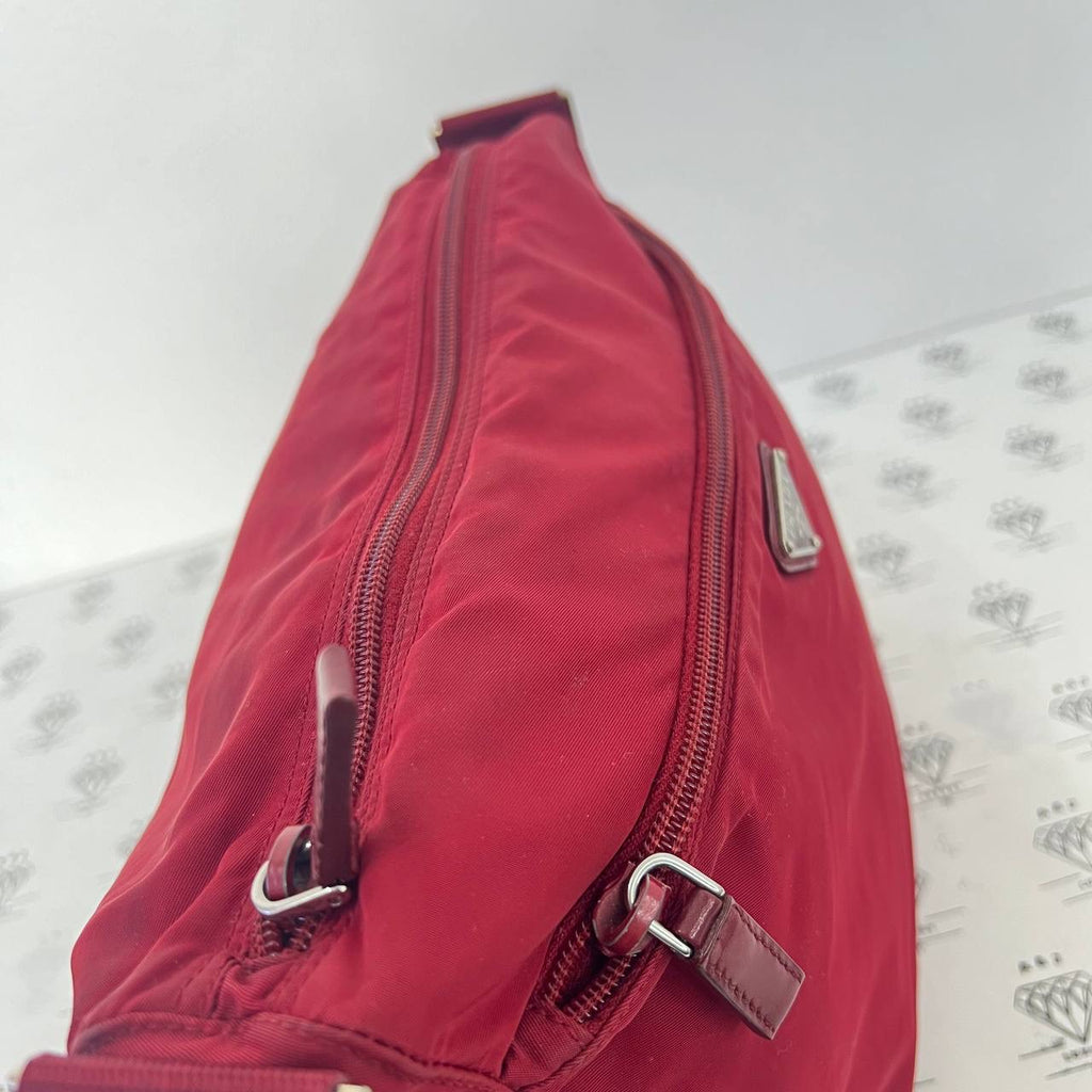 [PRE LOVED] Prada Nylon Crossbody Bag in Red SHW