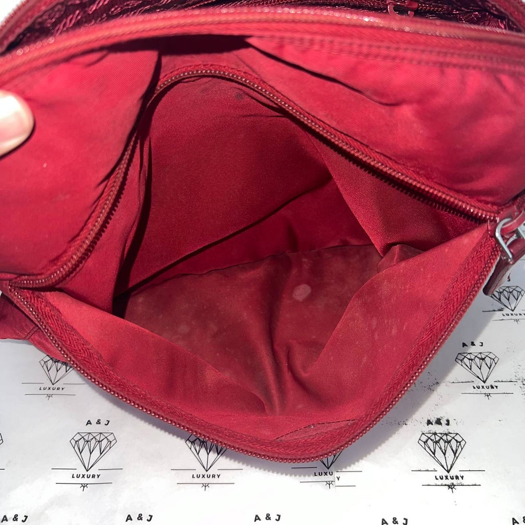 [PRE LOVED] Prada Nylon Crossbody Bag in Red SHW