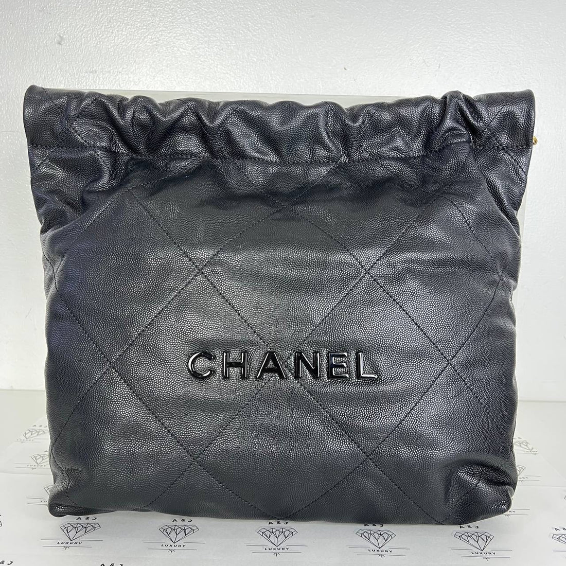 [PRE LOVED] Chanel Small C22 in Black Caviar GHW (microchipped)