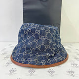 [BRAND NEW] Gucci Denim Bucket Hat in Large