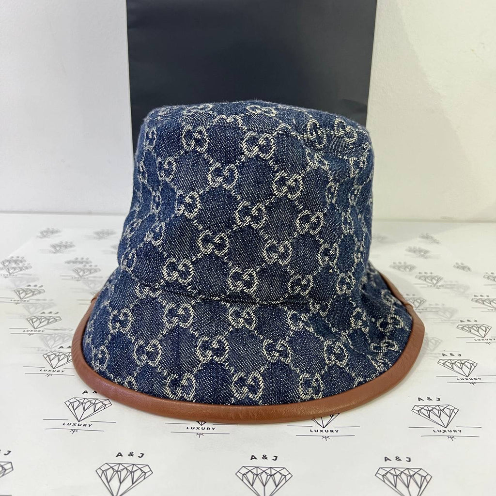 [BRAND NEW] Gucci Denim Bucket Hat in Large