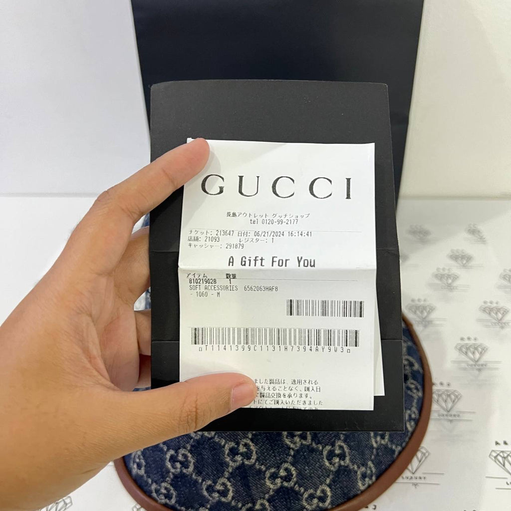 [BRAND NEW] Gucci Denim Bucket Hat in Large