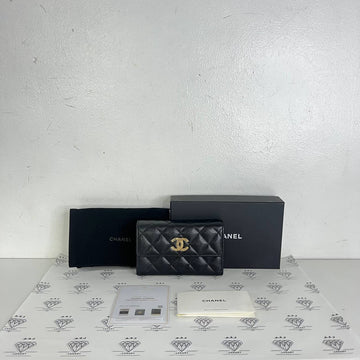 [PRE LOVED] Chanel Seasonal Medium Flap Wallet in Black Caviar GHW (microchipped)