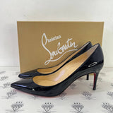 [PRE LOVED] Christian Louboutin Kate 70MM Heel in Black Patent Leather Size 36EU