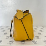 [PRE LOVED] Loewe Small Puzzle in Yellow Grained Calfskin Leather SHW