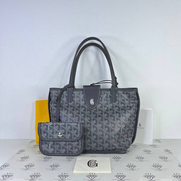 [PRE LOVED] Goyard Mini Anjou with Clip in Gray (2021)