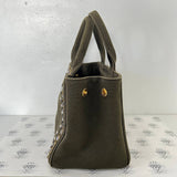 [PRE LOVED] Prada B2439O Canapa in Militare Color with Studs GHW