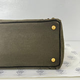 [PRE LOVED] Prada B2439O Canapa in Militare Color with Studs GHW