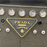 [PRE LOVED] Prada B2439O Canapa in Militare Color with Studs GHW