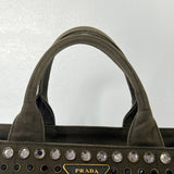 [PRE LOVED] Prada B2439O Canapa in Militare Color with Studs GHW