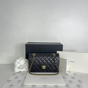 [PRE LOVED] Chanel Small Classic Double Flap in Black Caviar GHW (microchipped)