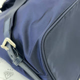 [PRE LOVED] Prada 1BZ005 Double Pocket Backpack in Bleu Tessuto SHW