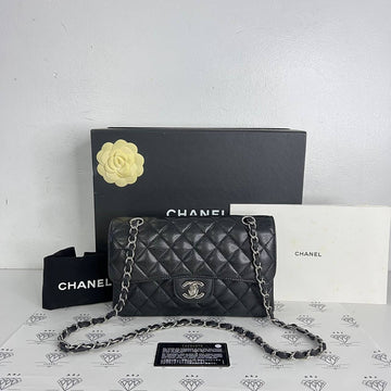 [PRE LOVED] Chanel Small Classic Double Flap in Black Caviar SHW (Series 12)