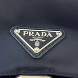 [PRE LOVED] Prada 1BZ005 Double Pocket Backpack in Bleu Tessuto SHW