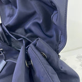 [PRE LOVED] Prada 1BZ005 Double Pocket Backpack in Bleu Tessuto SHW