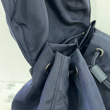 [PRE LOVED] Prada 1BZ005 Double Pocket Backpack in Bleu Tessuto SHW