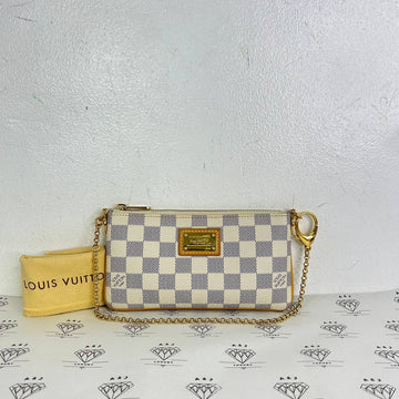 [PRE LOVED] Louis Vuitton Pochette Milla MM in Damier Azur Canvass (AA1112)
