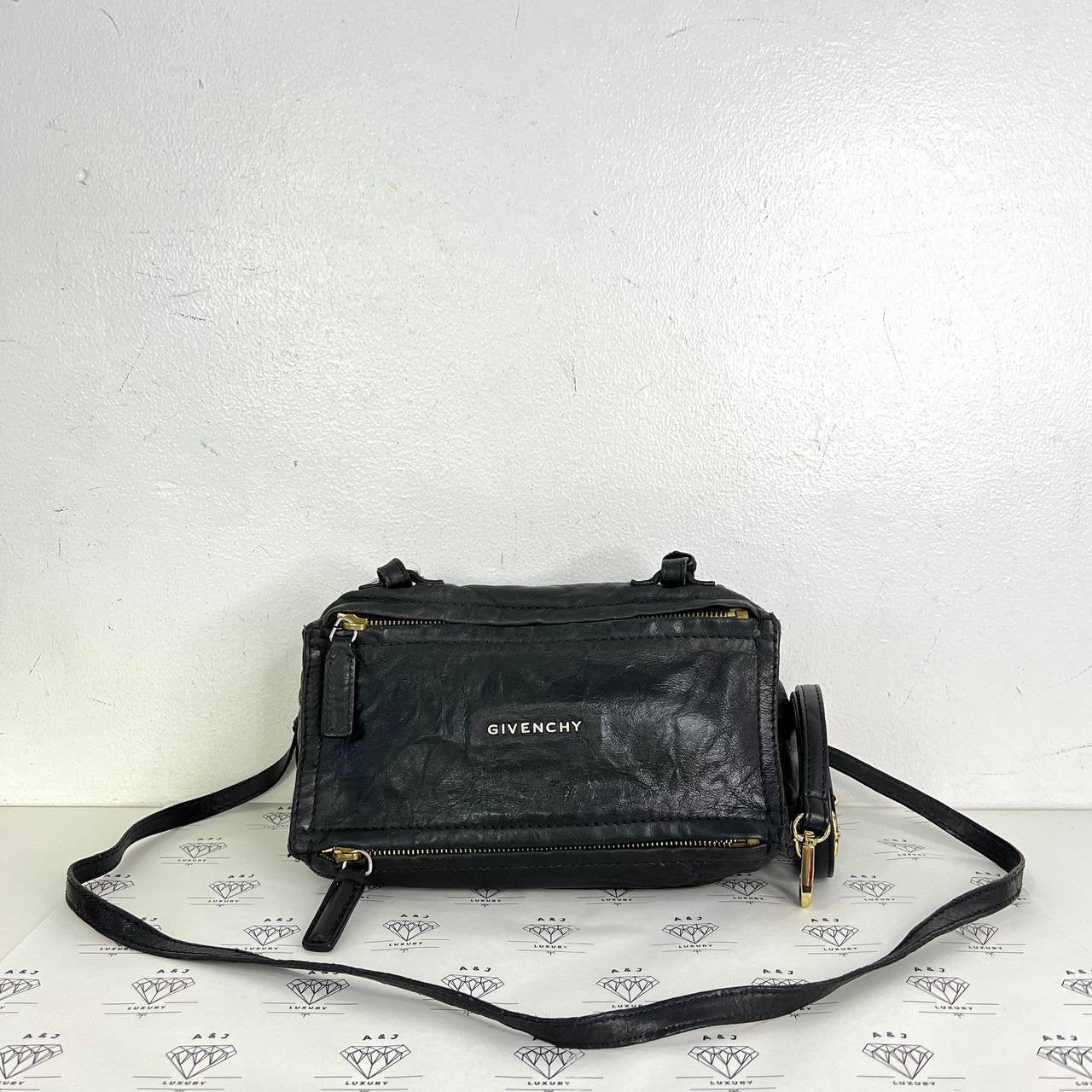 [PRE LOVED] Givenchy Mini Pandora in Black Sheepskin Leather GHW