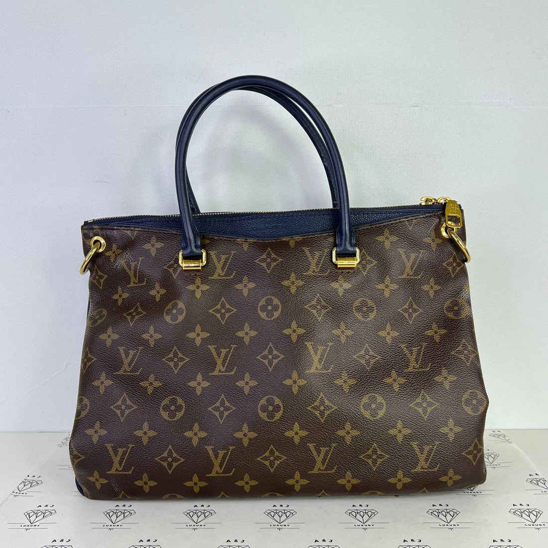 [PRE LOVED] Louis Vuitton Pallas in Monogram Blue Marine interior (CA0417)