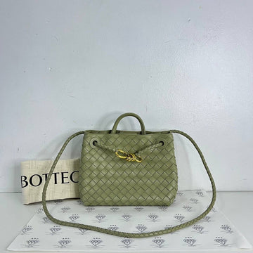 [PRE LOVED] Bottega Veneta Small Andiamo in Travertine GHW